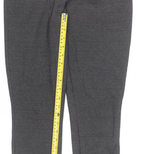 Papaya Womens Grey Geometric Stretch Leggings Size 8