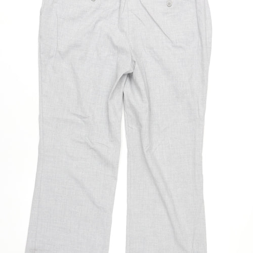 Next Women’s Grey Size 14 Regular Straight Leg Dress Pants
