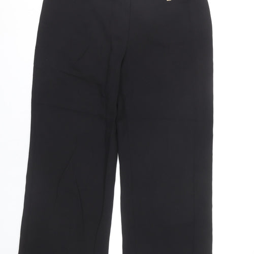 CC Women’s Black Wide-Leg Stretch Trousers Size 14