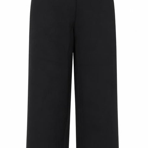 CC Women’s Black Wide-Leg Stretch Trousers Size 14