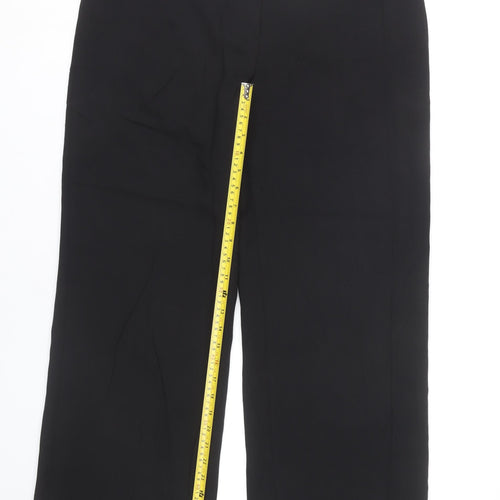 CC Women’s Black Wide-Leg Stretch Trousers Size 14