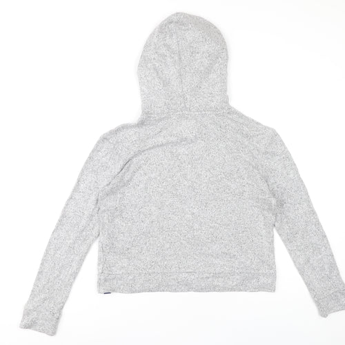Superdry Women’s Grey Hoodie UK 8 Pullover Cotton Blend