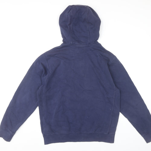 Nike Men's Blue Small Pullover Hoodie Sweatshirt Logo Fleece