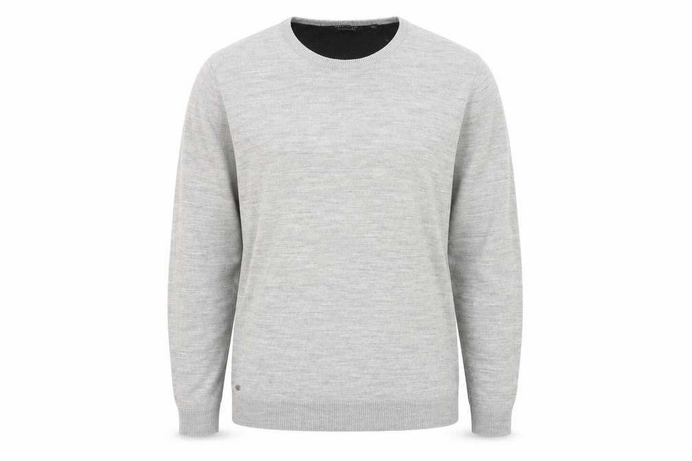Front view of Kensington Eastside Men’s Grey XL Crew Neck jumper