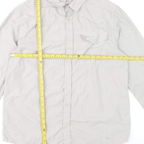 Craghoppers Men's Beige L Regular Fit Long Sleeve Button-Up Shirt