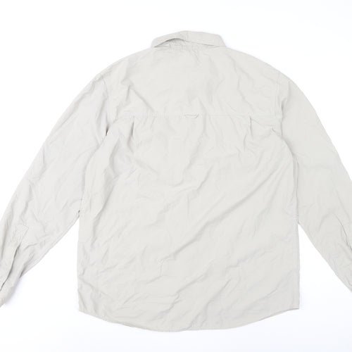Craghoppers Men's Beige L Regular Fit Long Sleeve Button-Up Shirt