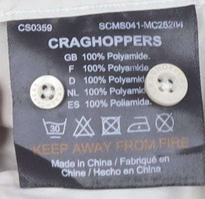 Craghoppers Men's Beige L Regular Fit Long Sleeve Button-Up Shirt