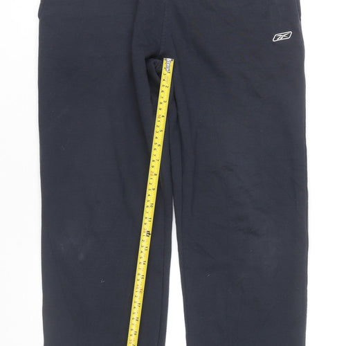 Reebok Men’s Blue Sweatpants Small Regular Fit Casual Fleece