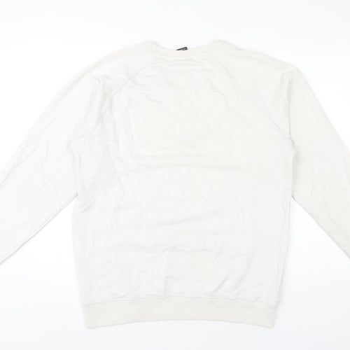 Polar Skate Co. Men’s White Medium Pullover Sweatshirt Graphic Logo