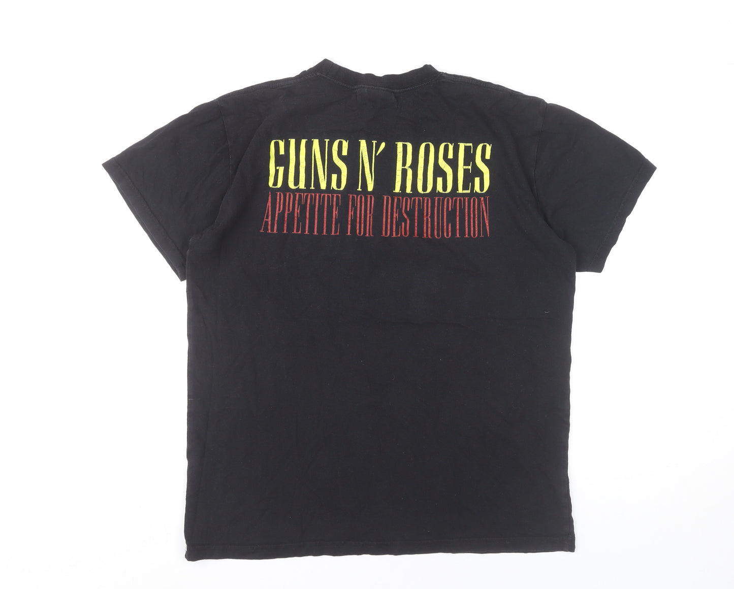 Bravado Womens Black Guns N' Roses Band T-Shirt Size M Rock Tee