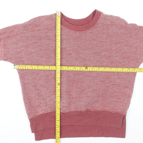 Zara Trafaluc Womens Red Sweatshirt Small Casual Pullover