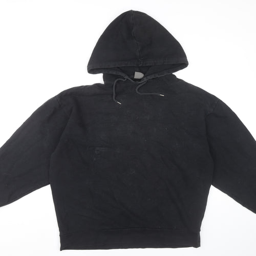 ASOS Men’s Black Pullover Hoodie Medium Graphic Print Retro Style