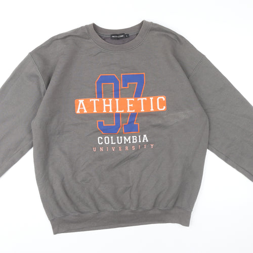 PrettyLittleThing Women’s Grey Athletic Columbia University Sweatshirt L