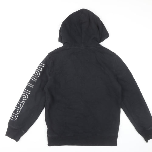 Hollister Mens Black XS Pullover Hoodie Graphic Logo Hoodie