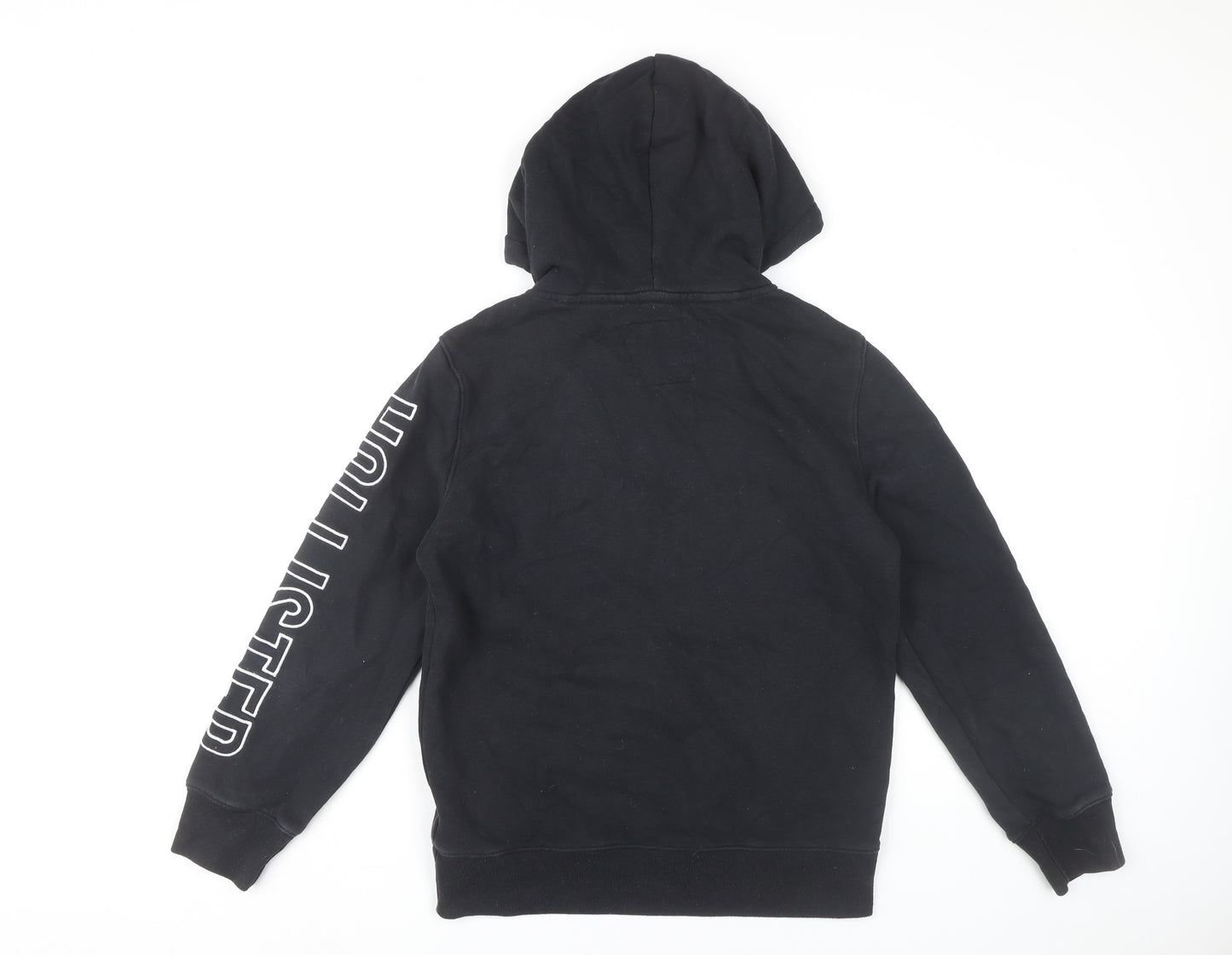 Hollister Mens Black XS Pullover Hoodie Graphic Logo Hoodie