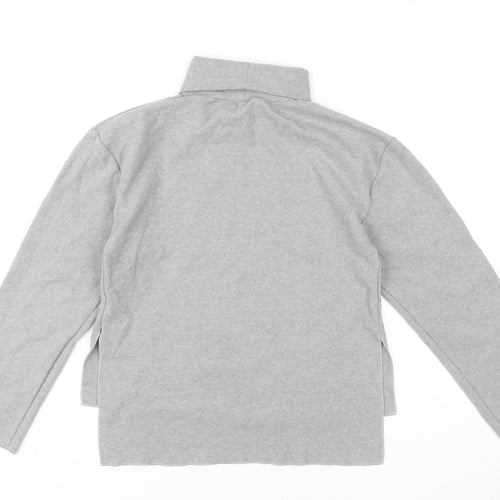 Zara Womens Grey Roll Neck Pullover Jumper Size M Long Sleeve