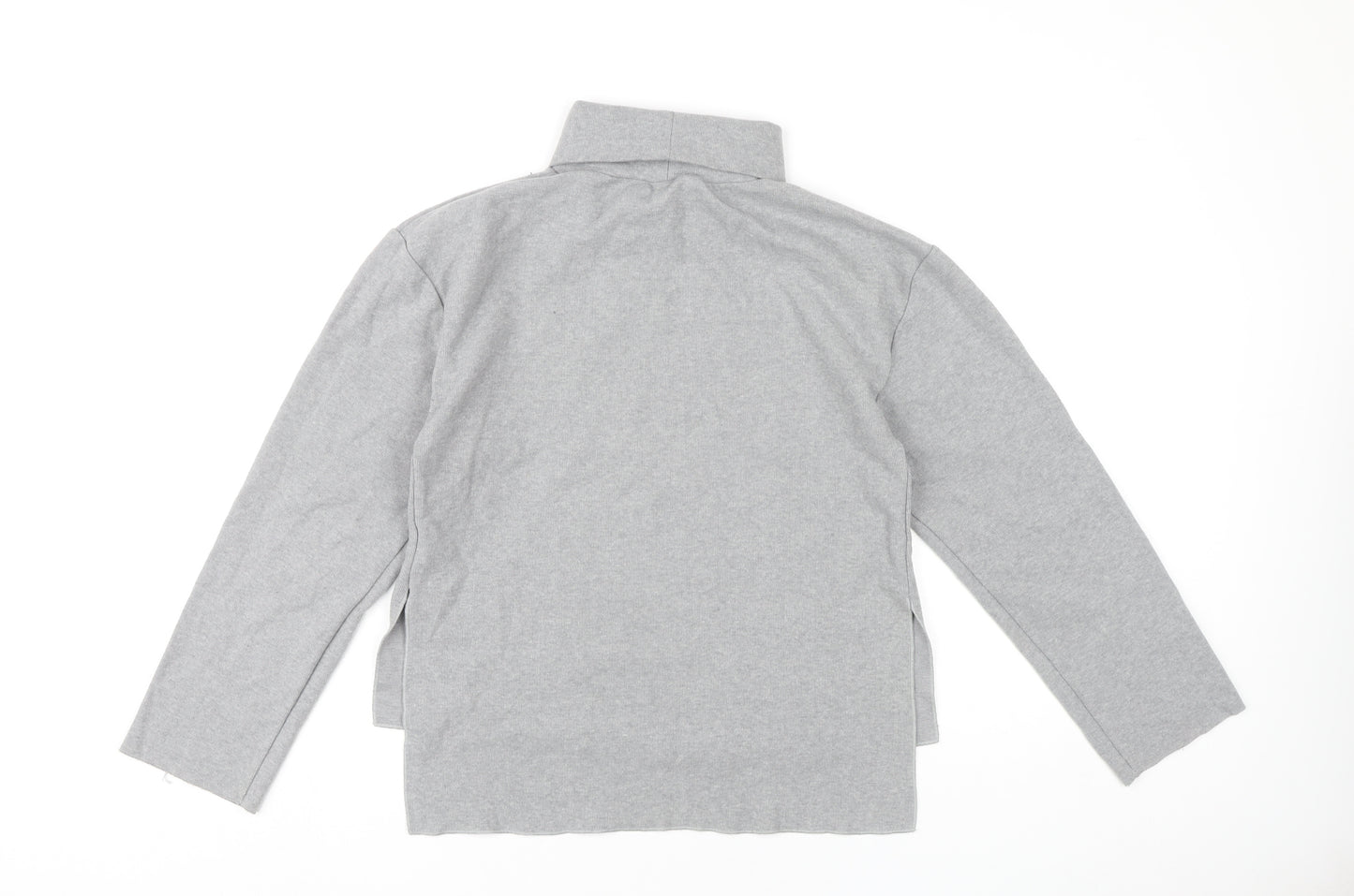 Zara Womens Grey Roll Neck Pullover Jumper Size M Long Sleeve