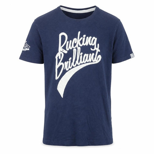 Front Up Rugby Men’s Blue Graphic Print Cotton T-Shirt Size M