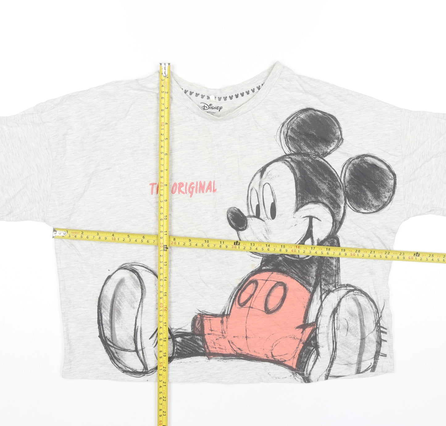 Disney Women’s Grey Mickey Mouse Nightshirt T-Shirt UK 10-12