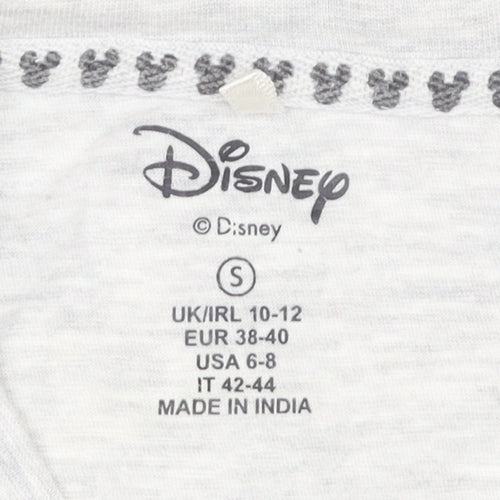 Disney Women’s Grey Mickey Mouse Nightshirt T-Shirt UK 10-12