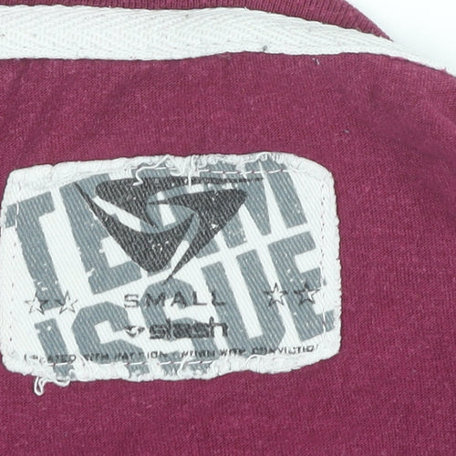 Stash Rugby Team Issue Men's Red Cotton Graphic T-Shirt Size S