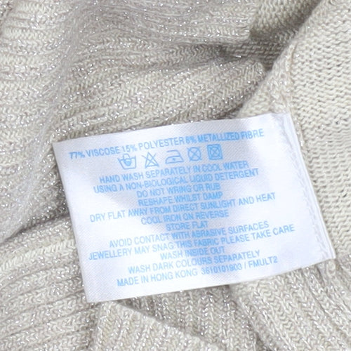 Oasis Women’s Beige Size 14 Scoop Neck Sleeveless Knit Vest Top