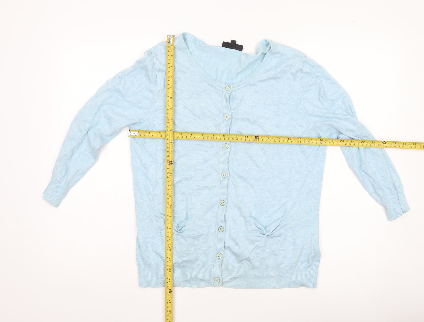 Warehouse Women’s Blue V-Neck Button Cardigan UK 16