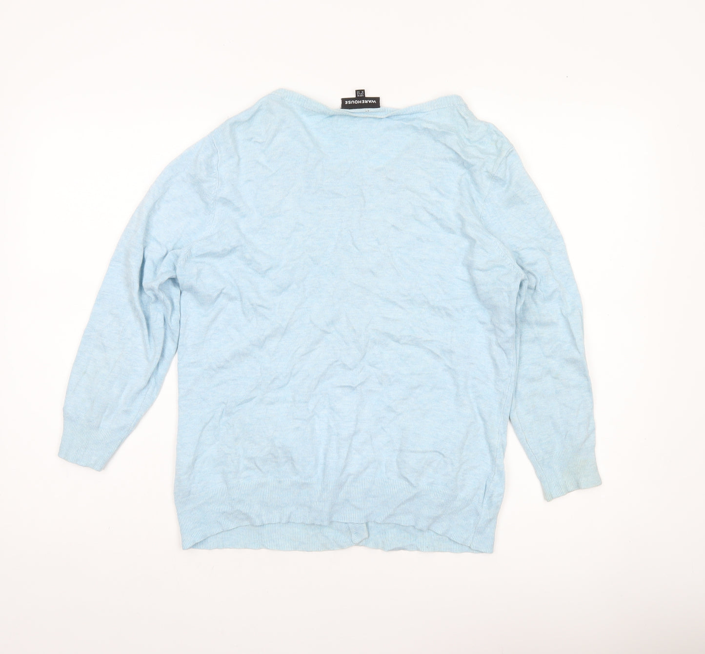 Warehouse Women’s Blue V-Neck Button Cardigan UK 16