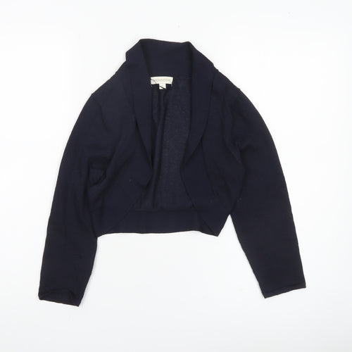 Monsoon Women's Blue Small Shrug Cardigan Knit V-Neck Long Sleeve