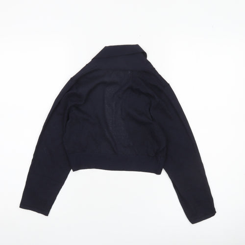Monsoon Women's Blue Small Shrug Cardigan Knit V-Neck Long Sleeve
