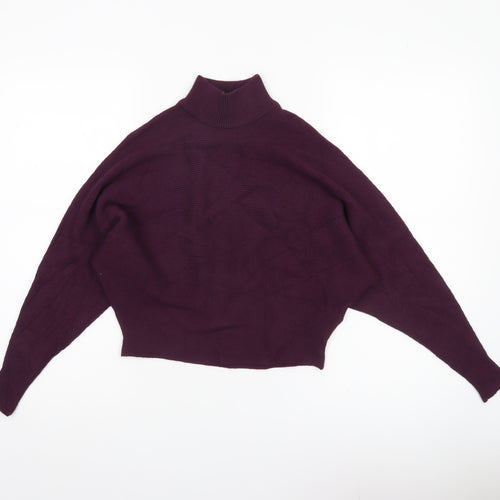 Principles Petite Women’s Purple Roll Neck Jumper Size 12