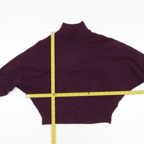 Principles Petite Women’s Purple Roll Neck Jumper Size 12