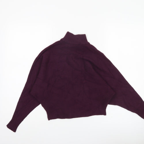 Principles Petite Women’s Purple Roll Neck Jumper Size 12