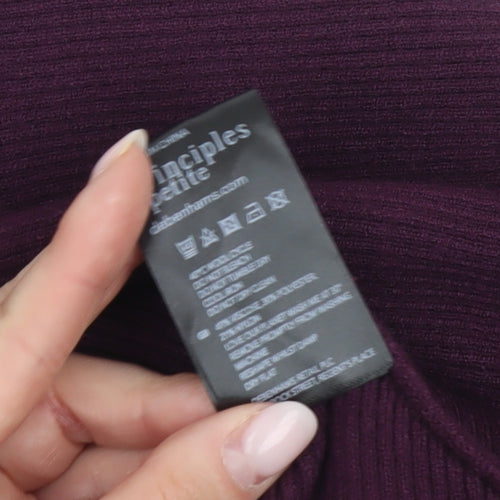 Principles Petite Women’s Purple Roll Neck Jumper Size 12