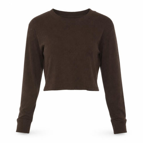 Abercrombie & Fitch Women’s Brown XS Ribbed Knit Pullover Jumper