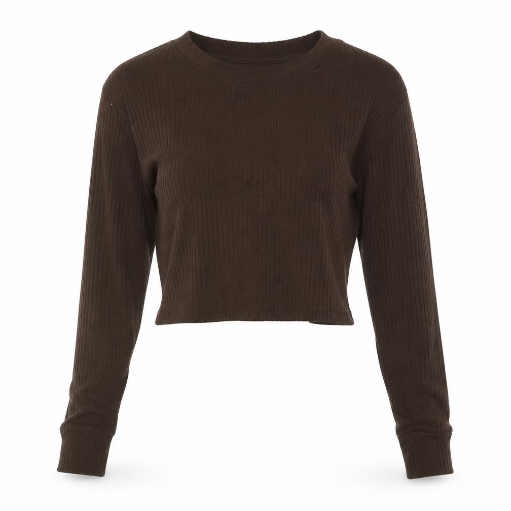 Abercrombie & Fitch Women’s Brown XS Ribbed Knit Pullover Jumper