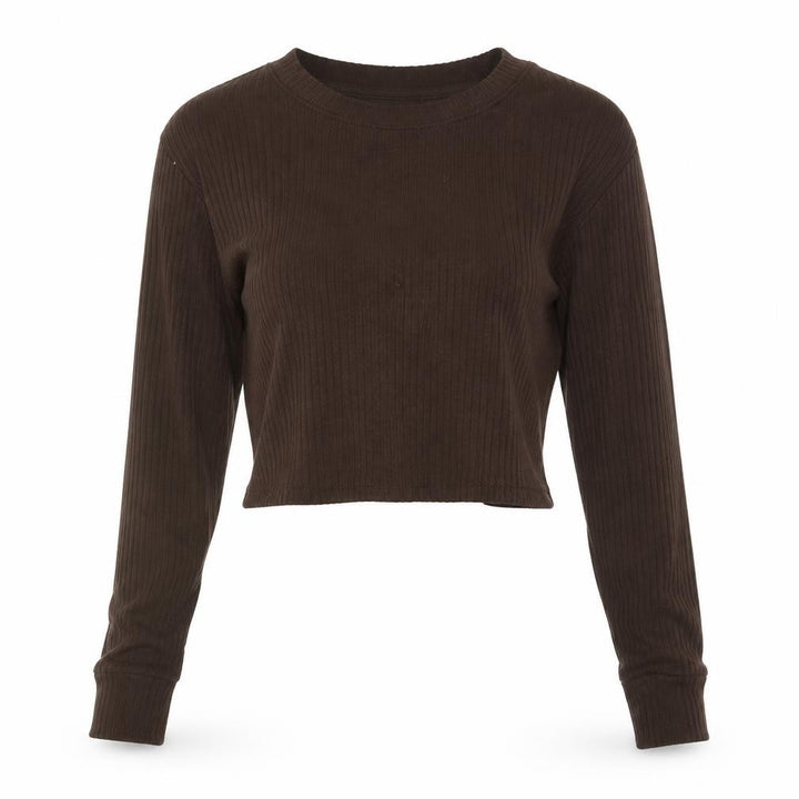 Abercrombie & Fitch Women’s Brown XS Ribbed Knit Pullover Jumper