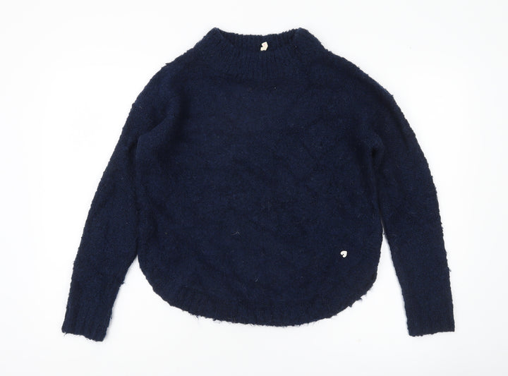 White Stuff Women’s Blue Chunky Knit Jumper Size 12 Pullover