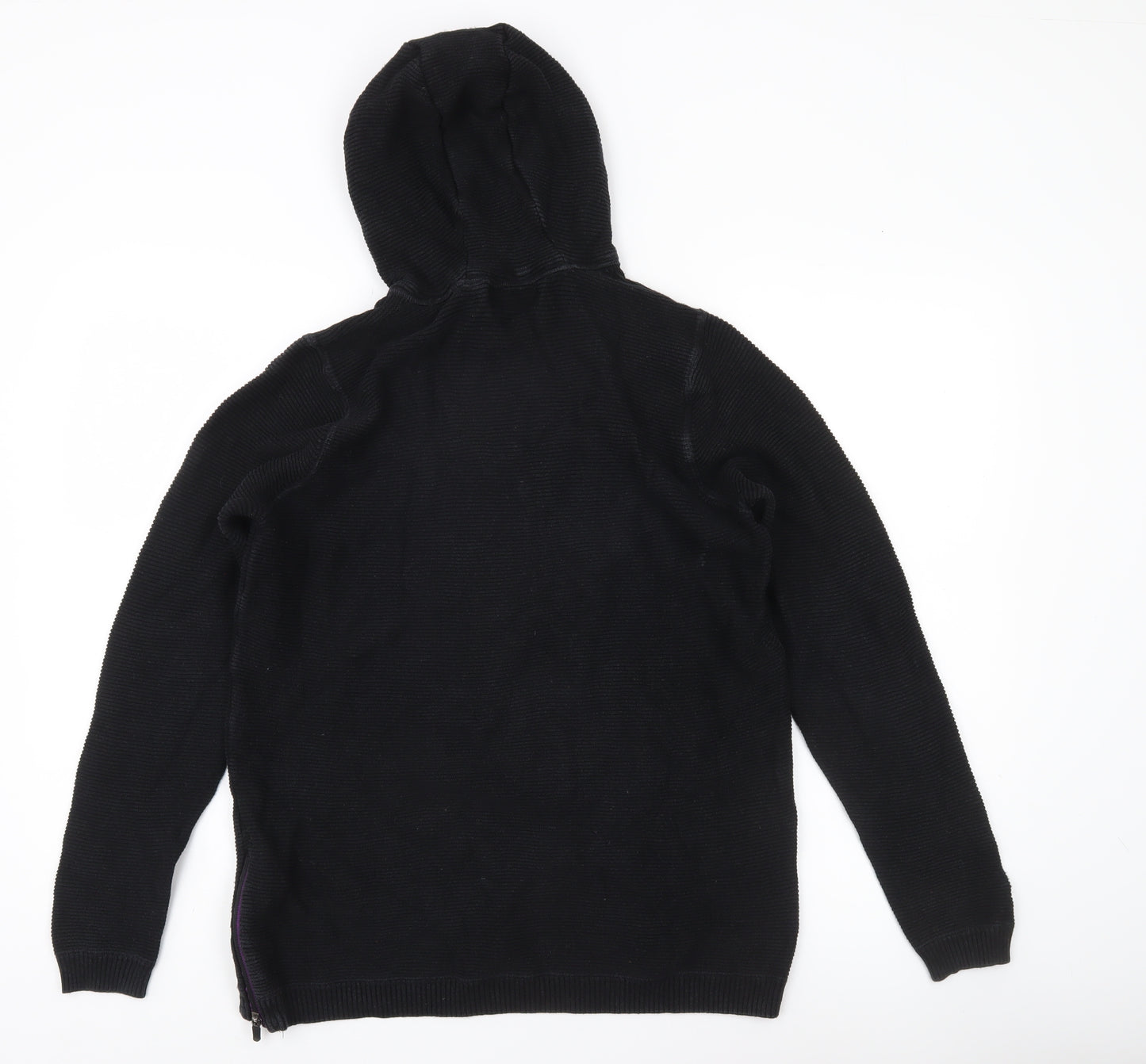 Next Boys Black Cotton Hooded Pullover Jumper 15 Years