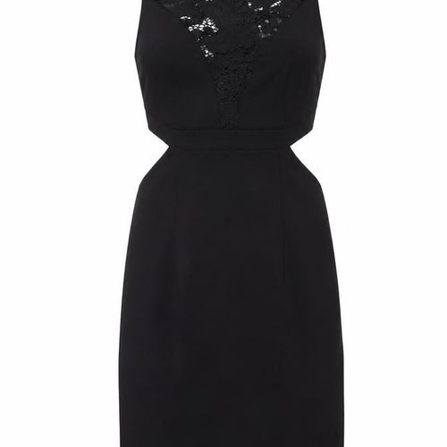 Wyldr Womens Black XS Bodycon Lace Cut Out Cocktail Dress
