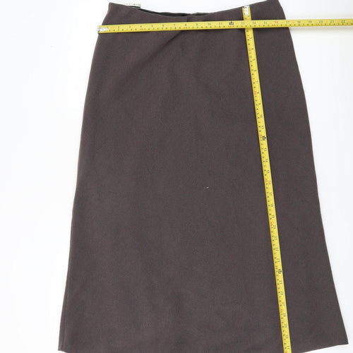 Minuet Women Brown Size 16 Midi Pencil Skirt Lined Workwear