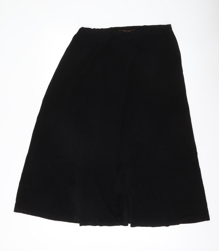 Stephen Women Black XL A-Line Midi Skirt Vintage Workwear