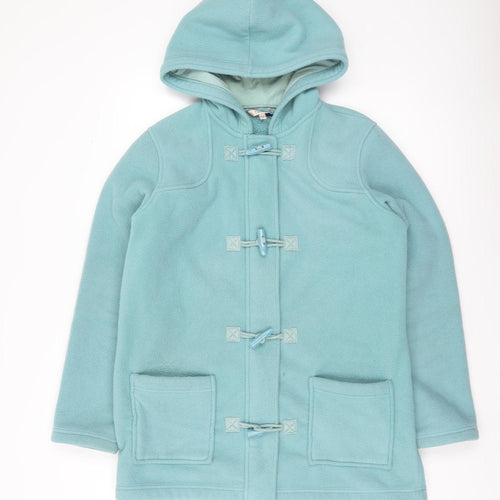 Marks and Spencer Women’s Blue Fleece Toggle Hooded Coat UK 12