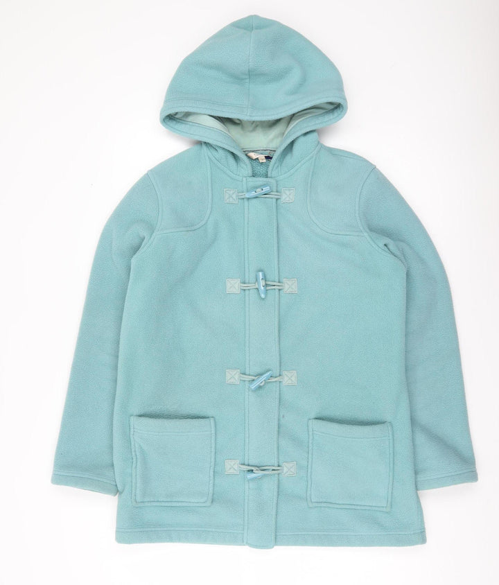 Marks and Spencer Women’s Blue Fleece Toggle Hooded Coat UK 12