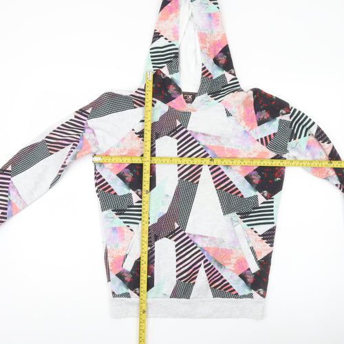 Next Unisex Kids Multicoloured Pullover Hoodie Size 6 Geometric Print