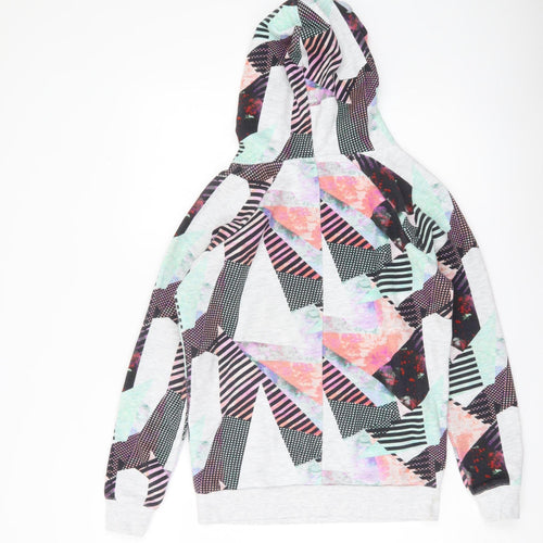 Next Unisex Kids Multicoloured Pullover Hoodie Size 6 Geometric Print