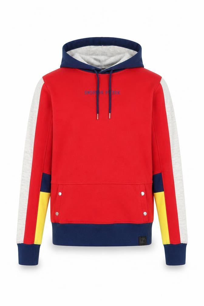 Front view of Sneaker Freak Men’s Multicoloured XS Pullover Hoodie with Logo