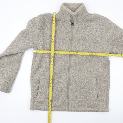 Marks and Spencer Mens Grey Knit Full Zip Jacket Size M