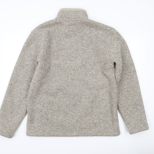 Marks and Spencer Mens Grey Knit Full Zip Jacket Size M