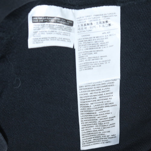 Levi's Men's Black Colour Block Full Zip Hoodie Size S